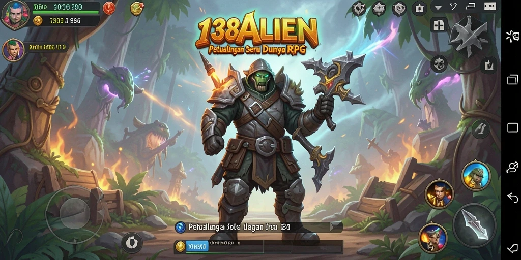 Screenshot gameplay <strong>138ALIEN</strong> menampilkan pertempuran mendebarkan di dunia RPG.