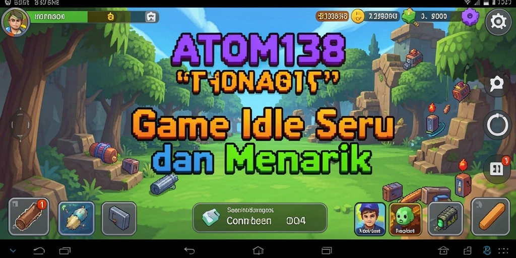 Tampilan gameplay ATOM138 yang menarik dan intuitif dalam genre Idle.