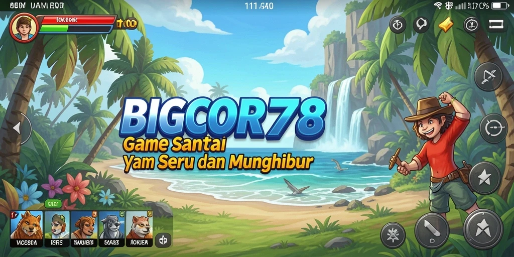 Tampilan gameplay <strong>BIGCOR78</strong> yang menarik dan penuh warna.