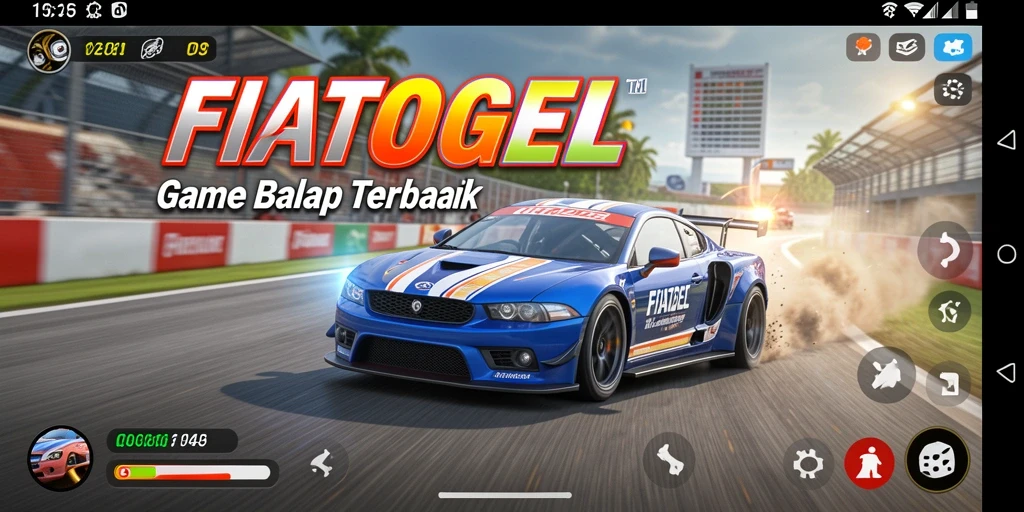 Tampilan gameplay Racing yang mendebarkan di FIATOGEL.