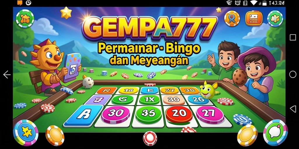 Tampilan menarik dari gameplay Bingo GEMPA777 yang seru.