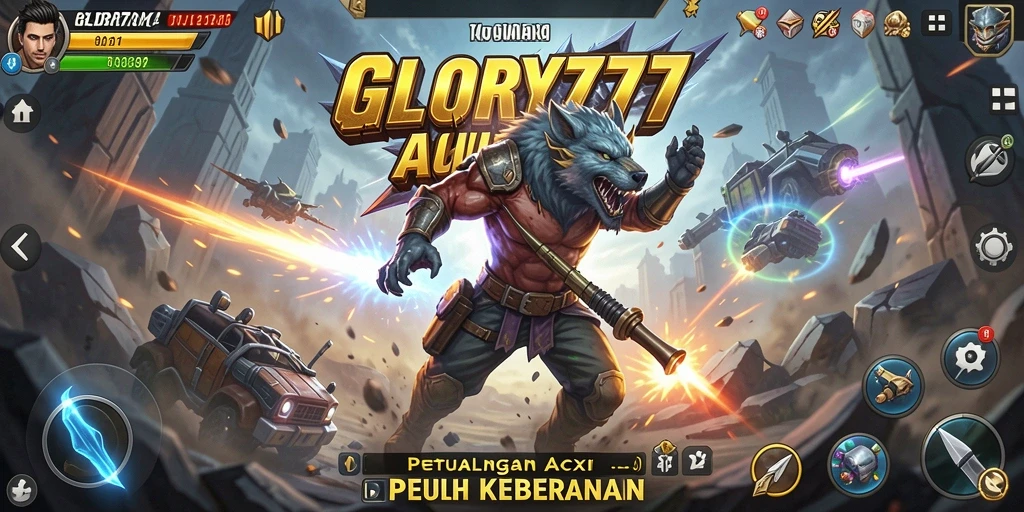 Tampilan dinamis dari gameplay GLORY777 yang penuh aksi.