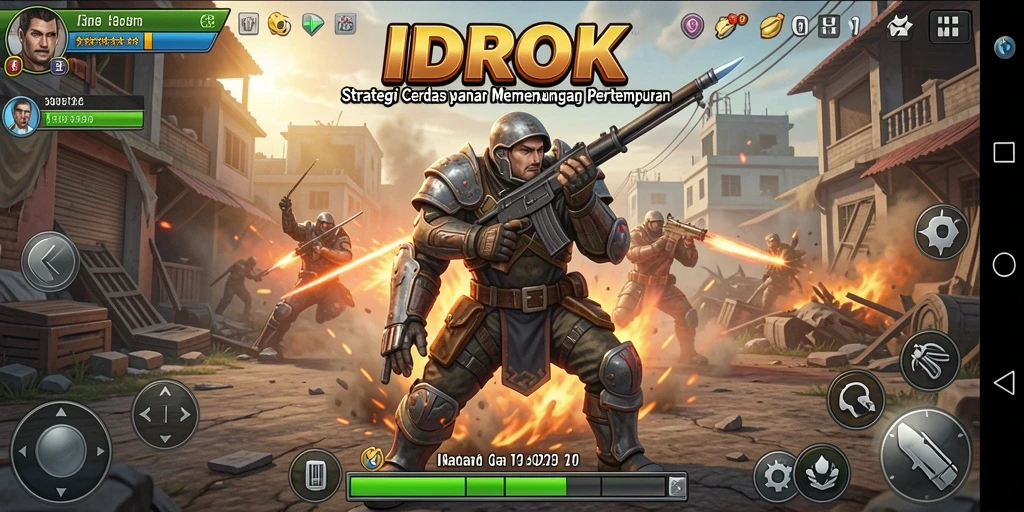 Tampilan gameplay <strong>IDROK</strong> yang menegangkan saat strategi diterapkan.
