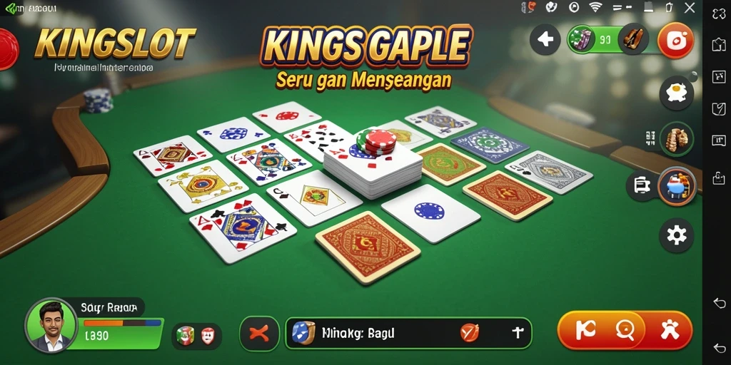 Tampilan gameplay Gaple yang menarik dan interaktif.