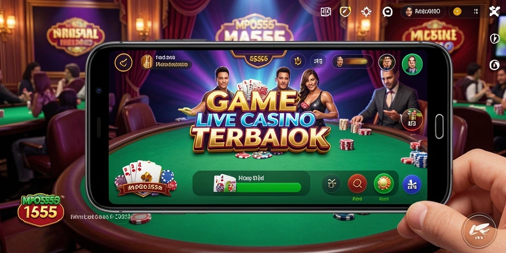 Tampilan gameplay Live Casino yang memukau di MPO555.