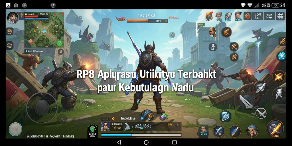 Tampilan utama RP8 dengan fitur utility yang memudahkan pengguna.