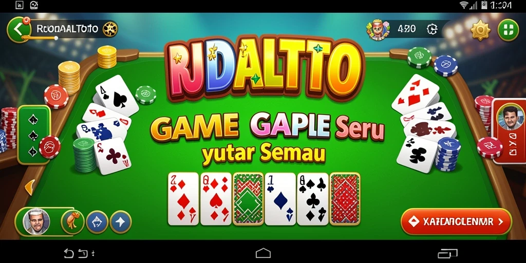 Gameplay seru RUDALTOTO menunjukkan keseruan permainan Gaple.