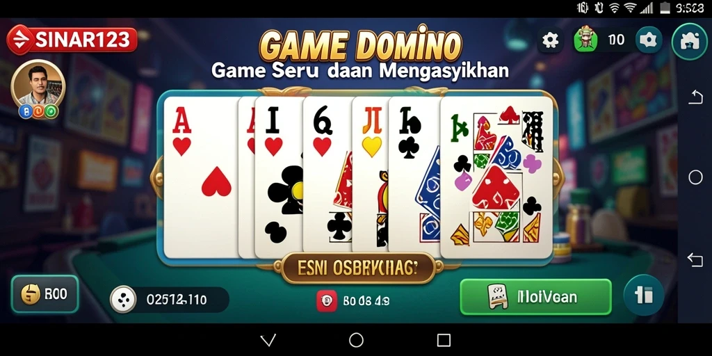 Screenshot gameplay SINAR123 menunjukkan aksi seru permainan Domino.