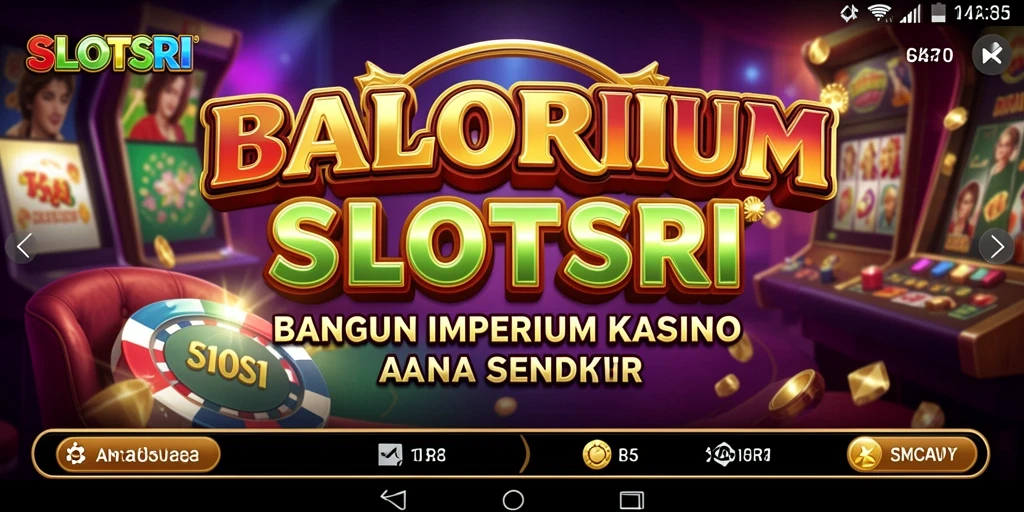 Tampilan gameplay SLOTSRI yang menarik dan penuh warna.